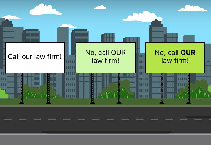 Billboards by three different law firms that look similarFebruary 26, 2024 130 KB 710 by 486 pixels